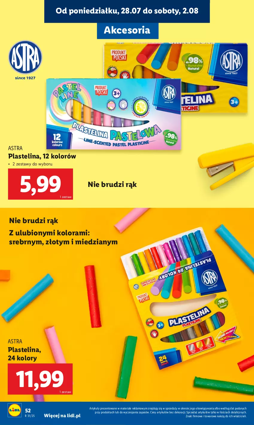 Gazetka promocyjna Lidl - KATALOG GOTOWI DO SZKOŁY - ważna 21.07 do 30.08.2025 - strona 54 - produkty: Plastelina