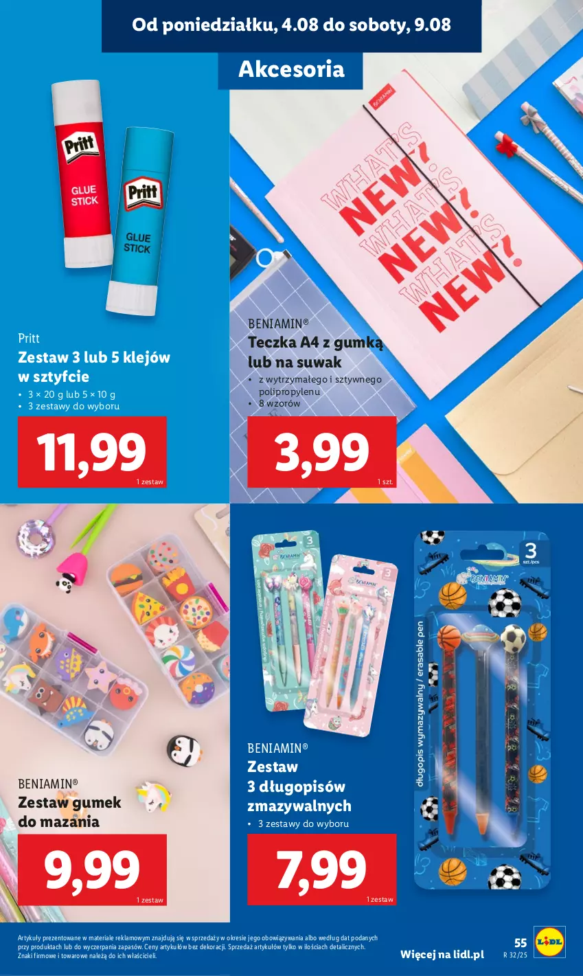Gazetka promocyjna Lidl - KATALOG GOTOWI DO SZKOŁY - ważna 21.07 do 30.08.2025 - strona 57 - produkty: Długopis, Klej