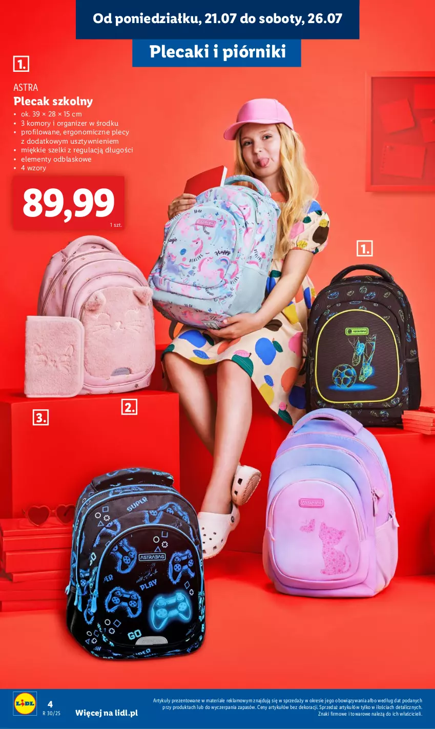 Gazetka promocyjna Lidl - KATALOG GOTOWI DO SZKOŁY - ważna 21.07 do 30.08.2025 - strona 6 - produkty: Organizer, Piórnik, Plecak