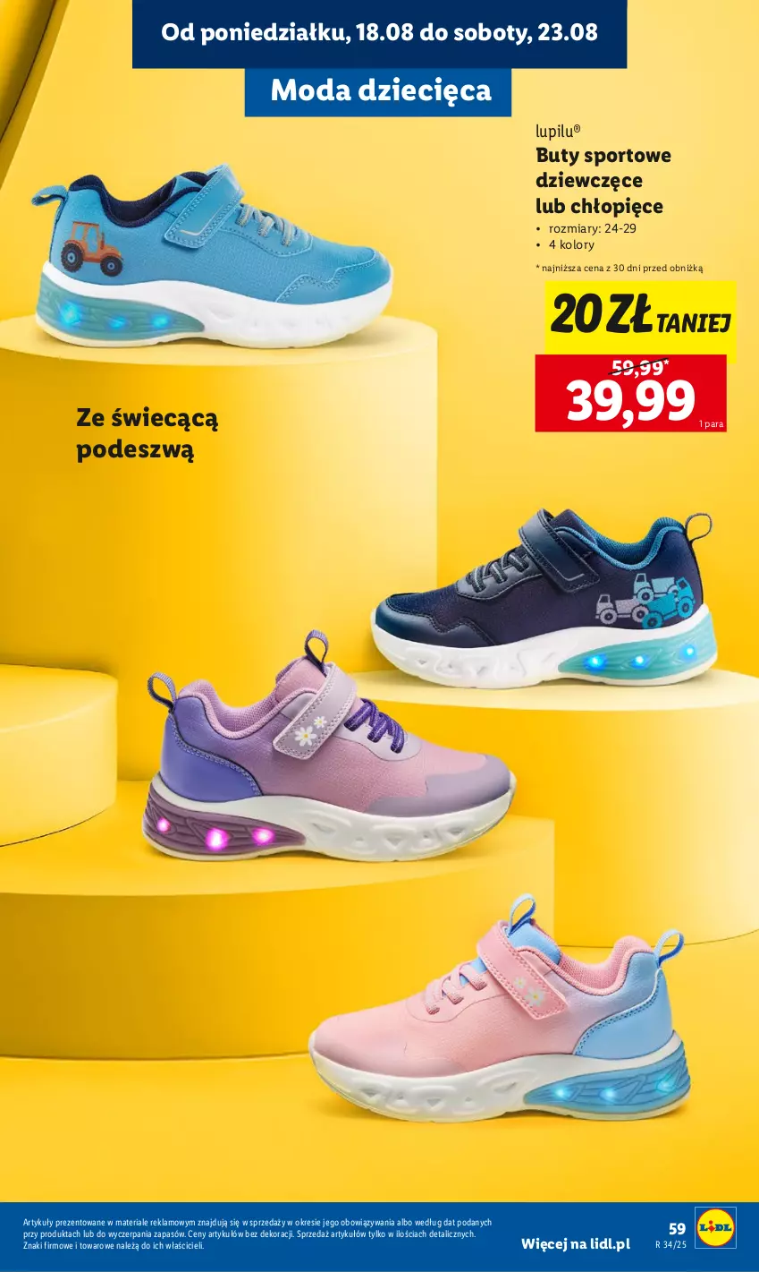 Gazetka promocyjna Lidl - KATALOG GOTOWI DO SZKOŁY - ważna 21.07 do 30.08.2025 - strona 61 - produkty: Buty, Dzieci, Moda, Por, Sport