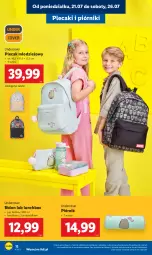 Gazetka promocyjna Lidl - KATALOG GOTOWI DO SZKOŁY - Gazetka - ważna od 30.08 do 30.08.2025 - strona 14 - produkty: Piórnik, Plecak