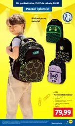 Gazetka promocyjna Lidl - KATALOG GOTOWI DO SZKOŁY - Gazetka - ważna od 30.08 do 30.08.2025 - strona 9 - produkty: Top, Por, Piórnik, Plecak
