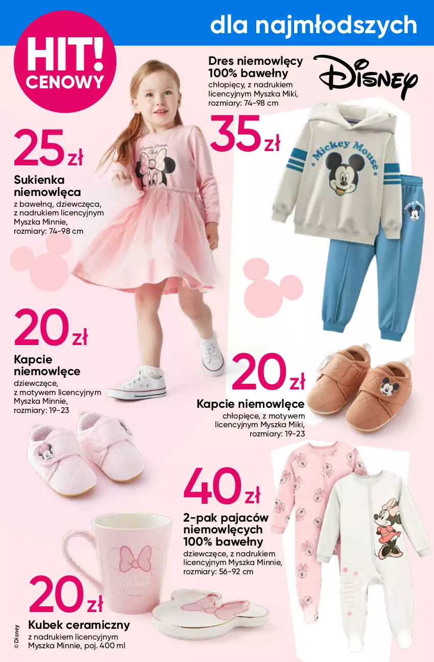 Gazetka promocyjna Pepco - Disney – Marvel - ważna 15.08 do 21.08.2024 - strona 4 - produkty: Bluza, Disney, Dres, Fa, Kapcie, Kosz, Koszulka, Kubek, Minnie, Mysz, Pajac, Sukienka