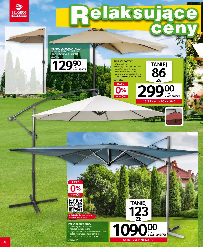 Gazetka promocyjna Selgros - Katalog Relaks - ważna 20.04 do 02.05.2023 - strona 8 - produkty: Fa, Parasol, Top