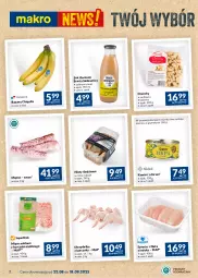 Gazetka promocyjna Makro - Najlepsze oferty - oferta z alkoholem - Gazetka - ważna od 18.09 do 18.09.2023 - strona 2 - produkty: Kurczak, Banany, Mięso mielone, Sok, Gra, Rama, Miętus, Tusz, Kawior, Dorsz, Mięso