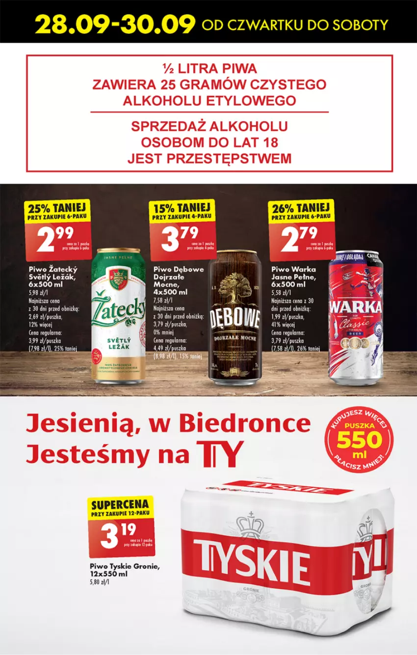 Gazetka promocyjna Biedronka - Od czwartku - ważna 28.09 do 04.10.2023 - strona 51 - produkty: Piwo, Tyskie