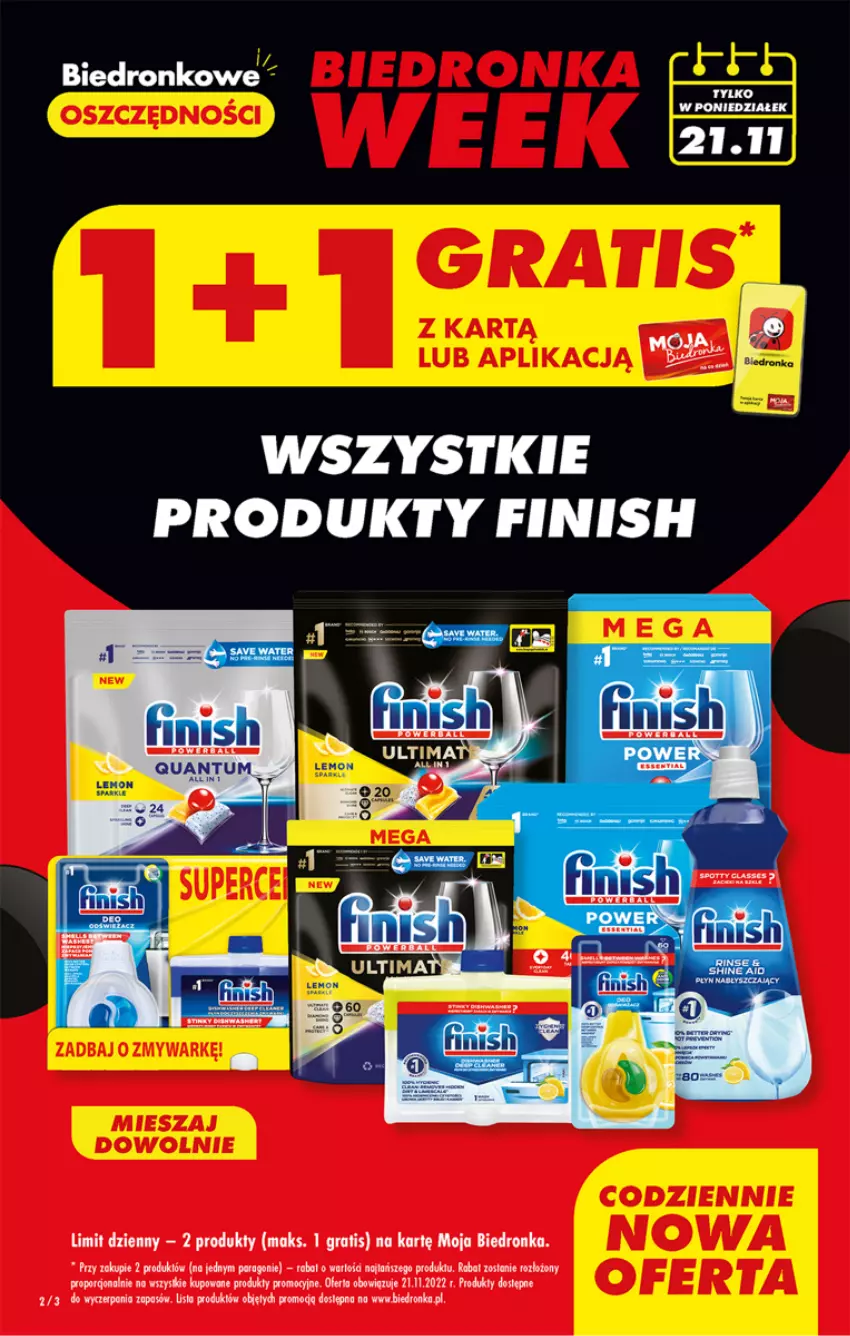 Gazetka promocyjna Biedronka - W tym tygodniu  P - ważna 21.11 do 26.11.2022 - strona 2 - produkty: Dron, Finish, Gra, Por