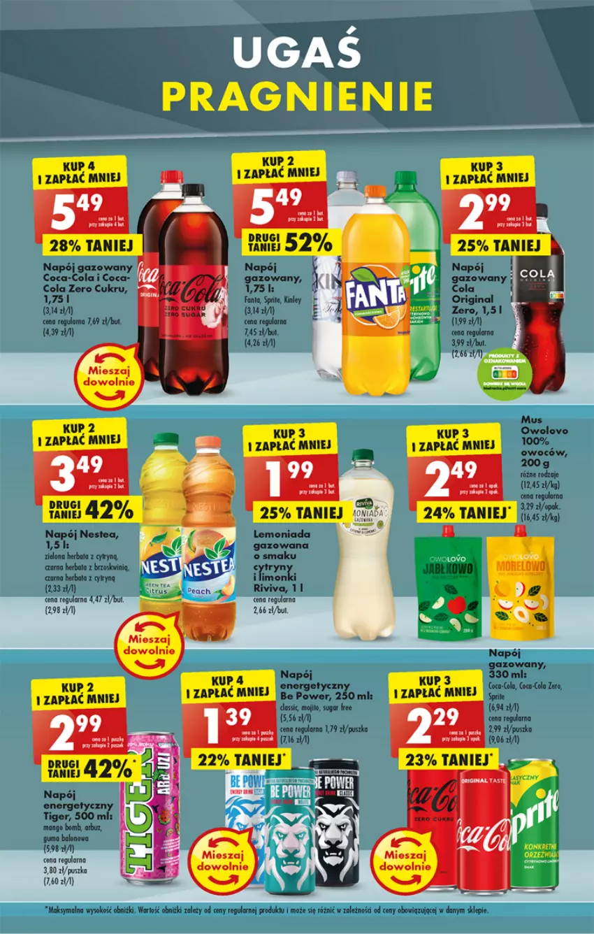 Gazetka promocyjna Biedronka - W tym tygodniu  P - ważna 21.11 do 26.11.2022 - strona 39 - produkty: Arbuz, Fa, Fanta, Gin, Herbata, Lemoniada, Napój, Nestea, Sok