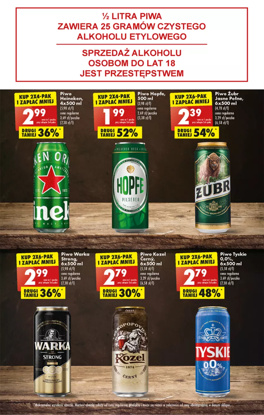 Gazetka promocyjna Biedronka - W tym tygodniu  P - ważna 21.11 do 26.11.2022 - strona 45 - produkty: Gra, Heineken, Hopfe, Piwa, Piwo, Tyskie, Warka