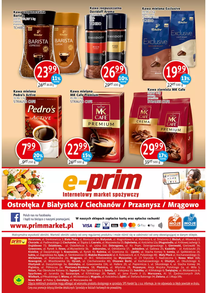 Gazetka promocyjna Prim Market - ważna 23.06 do 29.06.2022 - strona 16 - produkty: Fa, Kawa, Kawa mielona, Kawa rozpuszczalna, Kawa ziarnista, Sok, Wasa