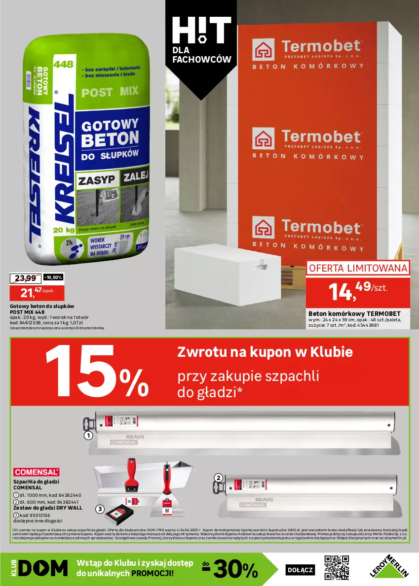 Gazetka promocyjna Leroy Merlin - Gazetka Leroy Merlin - ważna 04.06 do 24.06.2025 - strona 25 - produkty: Fa, Finish, Gładź polimerowa, Olej, Paleta, Płyta, Tran, Wałek