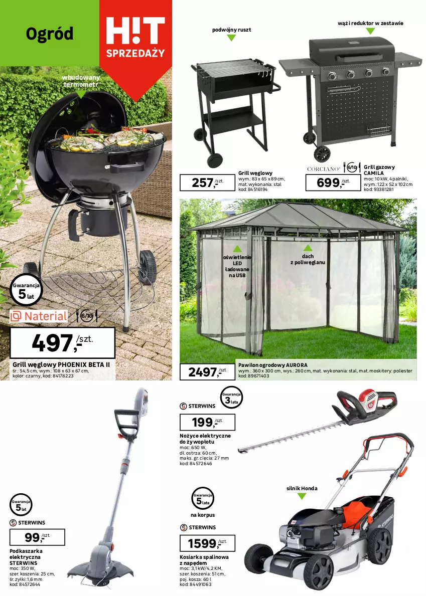 Gazetka promocyjna Leroy Merlin - Gazetka Leroy Merlin - ważna 04.06 do 24.06.2025 - strona 4 - produkty: Fa, Fotel, Gra, Grill, Grill gazowy, Kasza, Kosiarka, Kosiarka spalinowa z napędem, Kosz, Krzesło, Noż, Nożyce, Ogród, Ser, Sofa, Sos, Stół, Stolik, Termometr