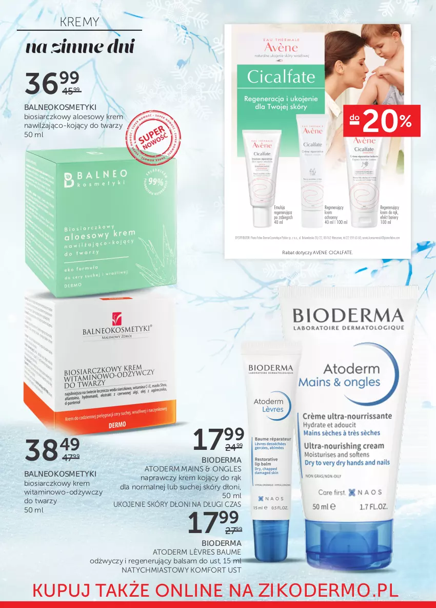 Gazetka promocyjna Ziko - 2-15.12 - ważna 02.12 do 15.12.2021 - strona 10 - produkty: Atoderm, Balsam do ust, Bioderma, Fa