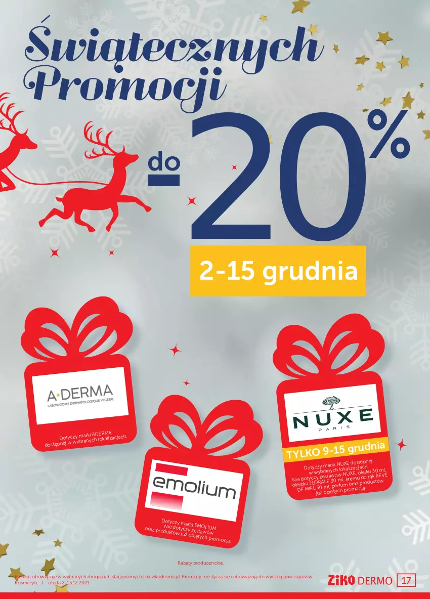 Gazetka promocyjna Ziko - 2-15.12 - ważna 02.12 do 15.12.2021 - strona 17 - produkty: Nuxe, Olej, Perfum