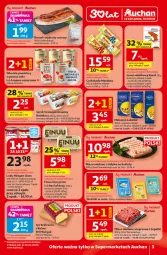 Gazetka promocyjna Auchan - Gazetka 30 Lat Supermarket Auchan Franczyza - Gazetka - ważna od 04.02 do 04.02.2026 - strona 3 - produkty: Lubella, Makaron, Mięso mielone, Ser, Gra, Królewski, Bell, Rolmlecz, Serek homogenizowany, Lody, Sałat, Serek, Czekolada, Kotlet, Boczek, Bella, Finuu, Pomidory, Mięso, HP