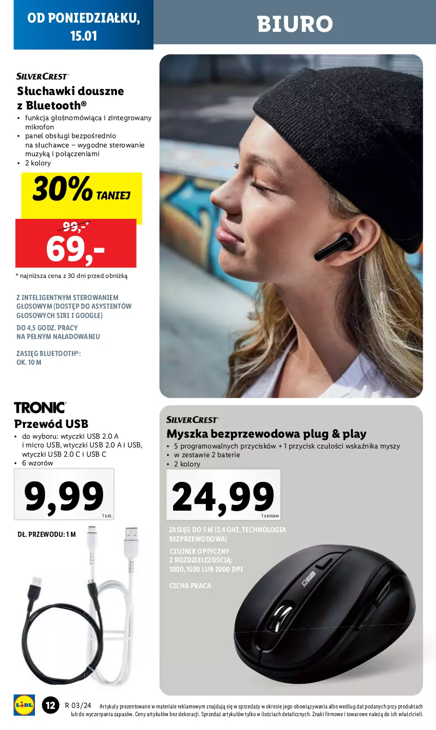 Gazetka promocyjna Lidl - GAZETKA - ważna 15.01 do 20.01.2024 - strona 14 - produkty: Gra, Intel, Mikrofon, Mysz