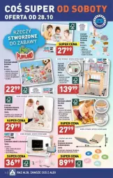 Gazetka promocyjna Aldi - Gazetka - ważna od 28.10 do 28.10.2023 - strona 28 - produkty: Piec, Stół warsztatowy, Top, Ser, Gra, Blender, Cukier, Kuchnia, Stół, Szal, Gofrownica, Tera, Pizza, Robot, Drewniana kuchnia, Dzieci, Klocki, Wagi, Waga, LG