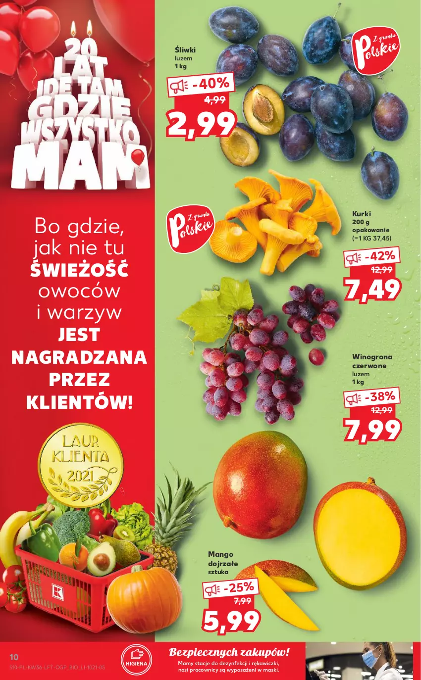 Gazetka promocyjna Kaufland - OFERTA TYGODNIA - ważna 09.09 do 15.09.2021 - strona 10 - produkty: Gra, Mango, Piec, Wino, Winogrona