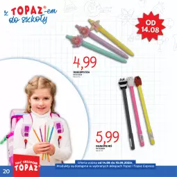 Gazetka promocyjna Topaz - Gazetka - Gazetka - ważna od 10.09 do 10.09.2025 - strona 20 - produkty: Top, Długopis