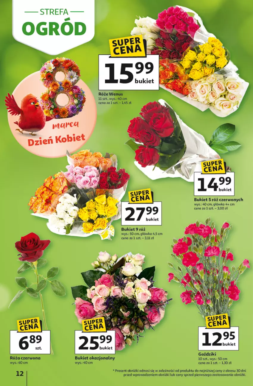 Gazetka promocyjna Auchan - Gazetka 30 Lat Hipermarket Auchan - ważna 05.03 do 11.03.2026 - strona 12 - produkty: Bukiet, Fa, Róża