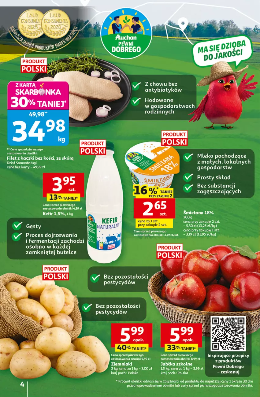 Gazetka promocyjna Auchan - Gazetka 30 Lat Hipermarket Auchan - ważna 05.03 do 11.03.2026 - strona 4 - produkty: Jabłka, Kefir, Ziemniaki
