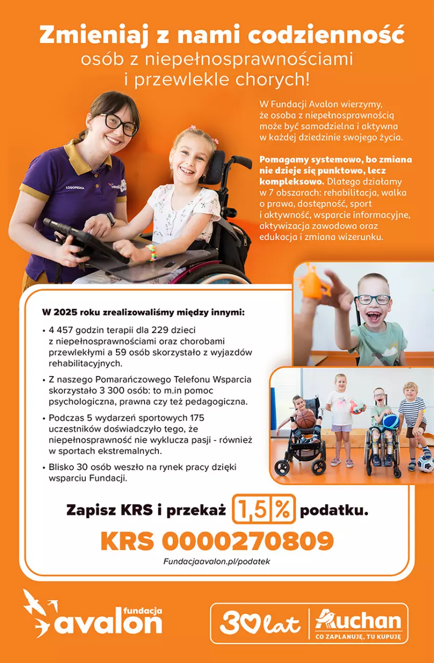 Gazetka promocyjna Auchan - Gazetka 30 Lat Hipermarket Auchan - ważna 05.03 do 11.03.2026 - strona 44 - produkty: Dzieci, Por, Sport, Telefon, Tera