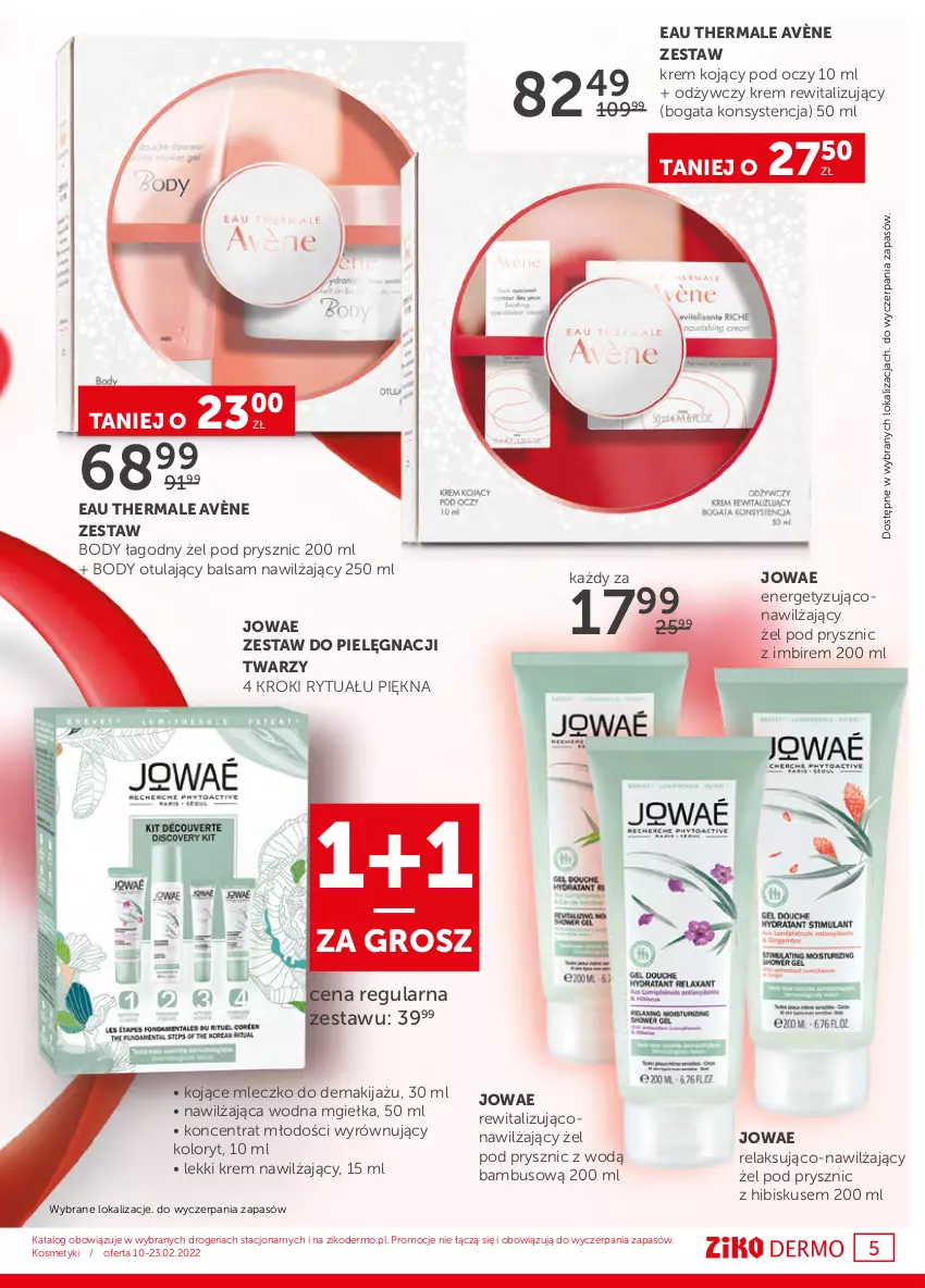 Gazetka promocyjna Ziko - 10-23.02.2022 - ważna 10.02 do 23.02.2022 - strona 5 - produkty: Avène, Body, Hibiskus, Imbir, Krem nawilżający, Makijaż, Mleczko