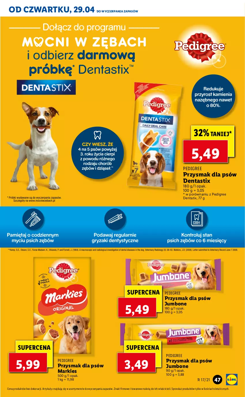 Gazetka promocyjna Lidl - GAZETKA - ważna 29.04 do 30.04.2021 - strona 47 - produkty: Pedigree, Por