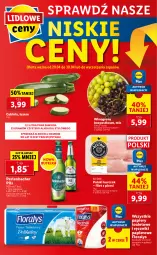 Gazetka promocyjna Lidl - GAZETKA - Gazetka - ważna od 30.04 do 30.04.2021 - strona 56 - produkty: Piwa, Kurczak, NBA, Gra, Papier, Ręcznik, Winogrona, Winogrona bezpestkowe, Ręczniki papierowe, Flora, Wino