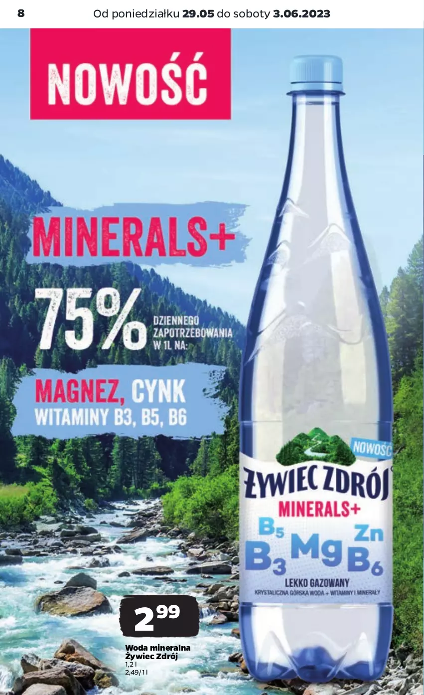 Gazetka promocyjna Netto - Artykuły spożywcze - ważna 29.05 do 03.06.2023 - strona 8 - produkty: Woda, Woda mineralna