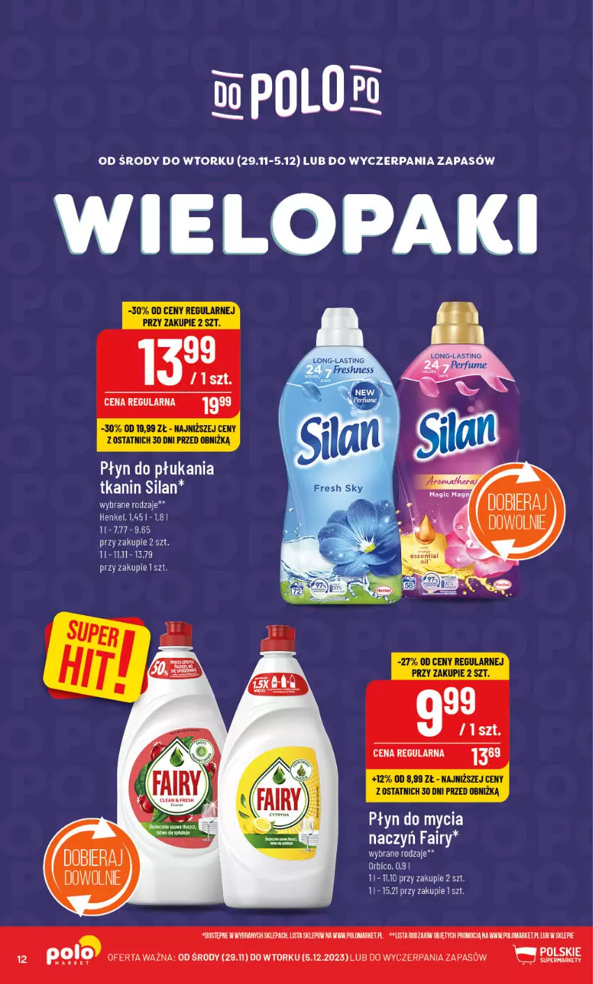 Gazetka promocyjna PoloMarket - Gazetka pomocyjna - ważna 29.11 do 05.12.2023 - strona 12 - produkty: Płyn do mycia, Płyn do płukania