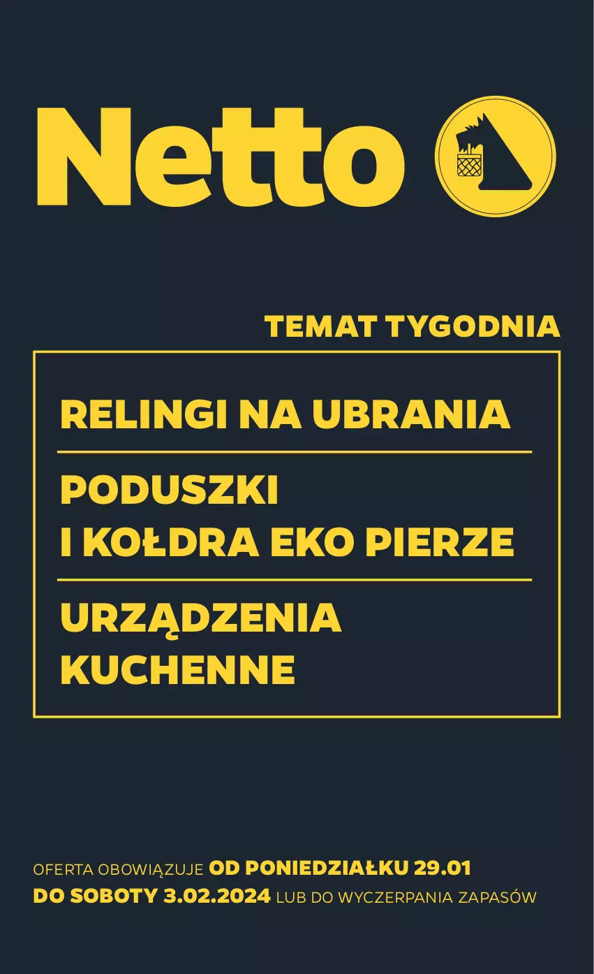 Gazetka promocyjna Netto - Akcesoria i dodatki - ważna 29.01 do 03.02.2024 - strona 1 - produkty: Kołdra, Ubrania