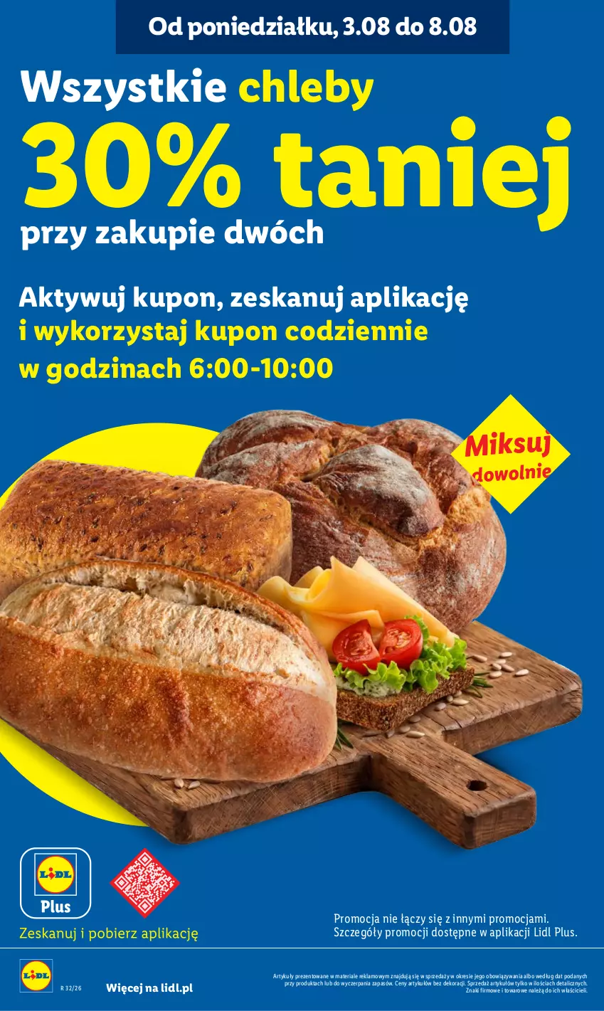 Gazetka promocyjna Lidl - Gazetka ważna od 6.08 do 8.08 - ważna 06.08 do 08.08.2026 - strona 22 - produkty: Chleb