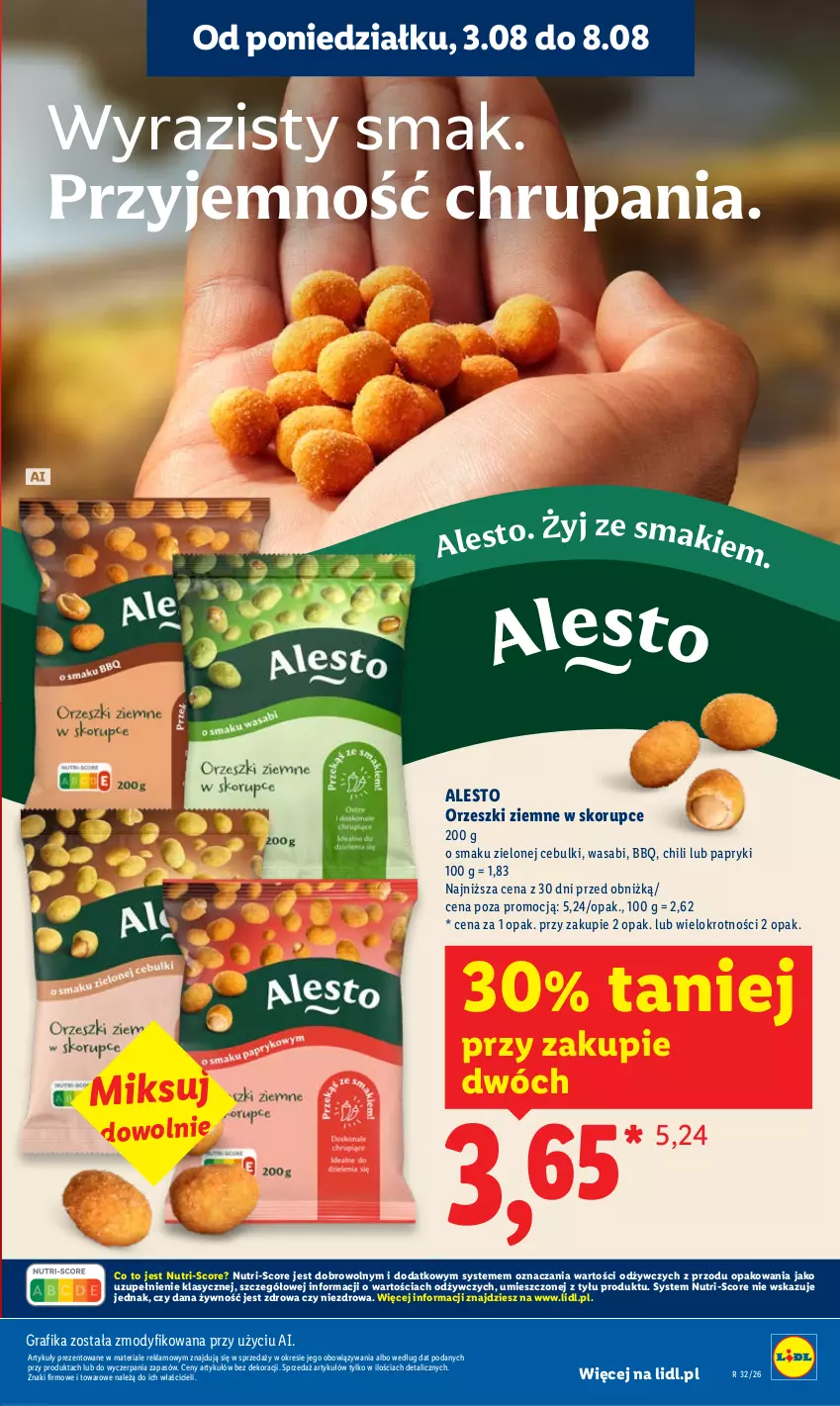 Gazetka promocyjna Lidl - Gazetka ważna od 6.08 do 8.08 - ważna 06.08 do 08.08.2026 - strona 31 - produkty: Gra, Grafika, Orzeszki, Orzeszki ziemne, Wasa