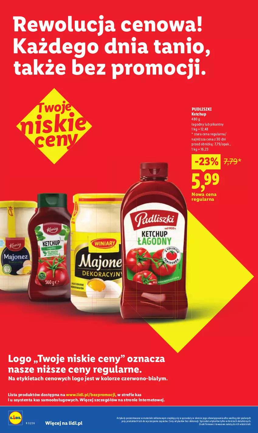 Gazetka promocyjna Lidl - Gazetka ważna od 6.08 do 8.08 - ważna 06.08 do 08.08.2026 - strona 36 - produkty: Ketchup, Pudliszki