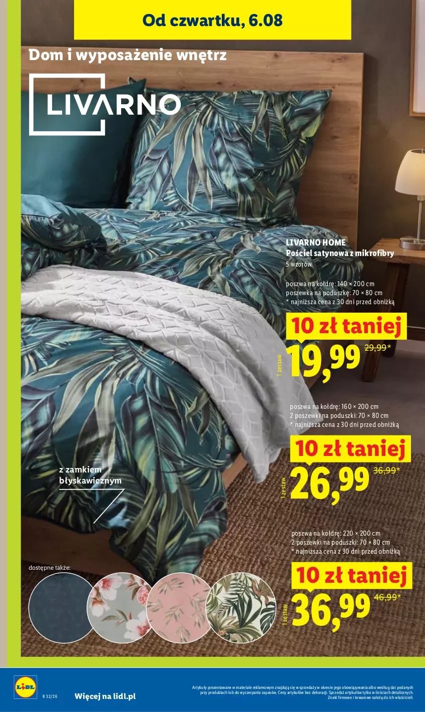 Gazetka promocyjna Lidl - Gazetka ważna od 6.08 do 8.08 - ważna 06.08 do 08.08.2026 - strona 38 - produkty: Ivar, Pościel, Poszewka