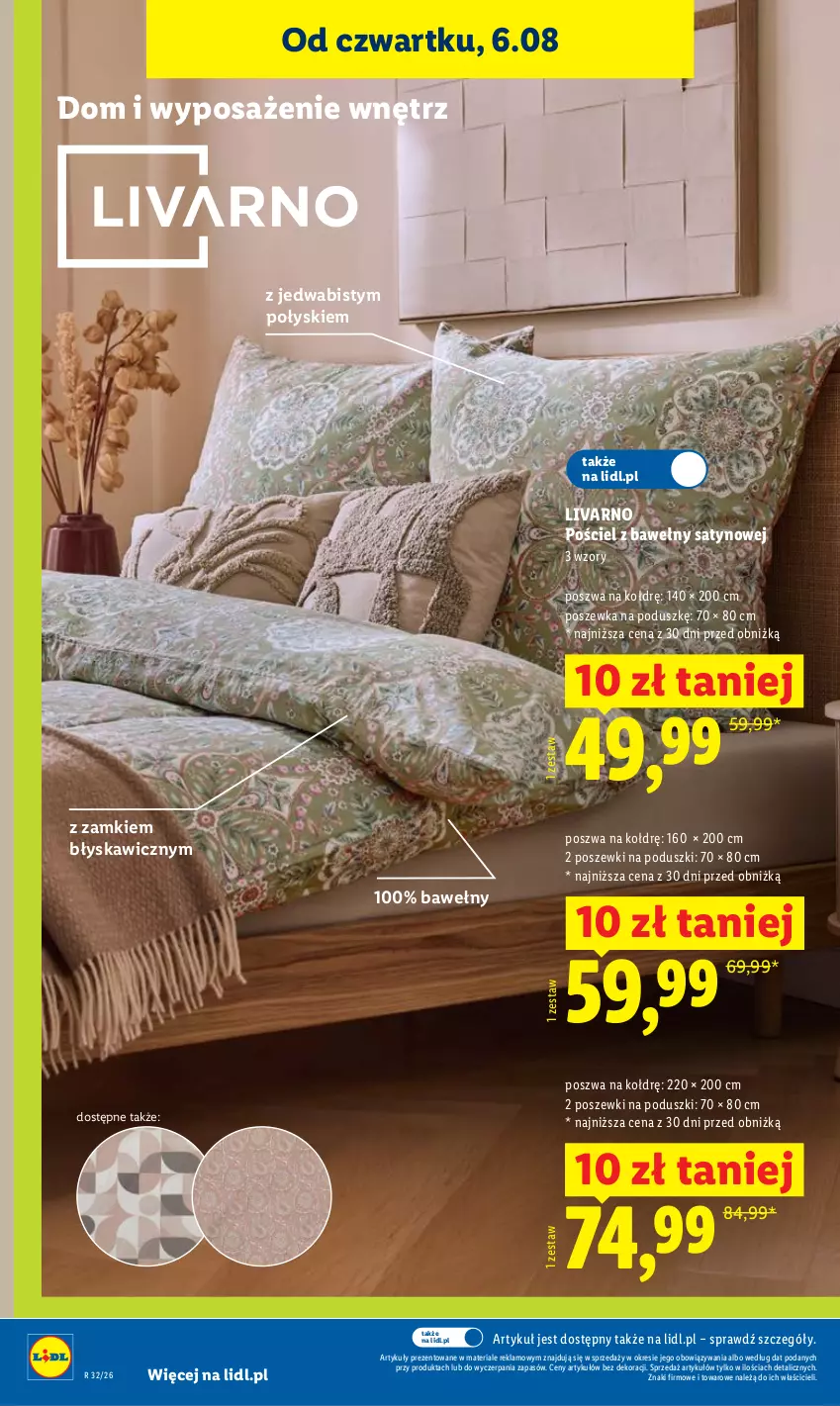 Gazetka promocyjna Lidl - Gazetka ważna od 6.08 do 8.08 - ważna 06.08 do 08.08.2026 - strona 40 - produkty: Ivar, Pościel, Poszewka