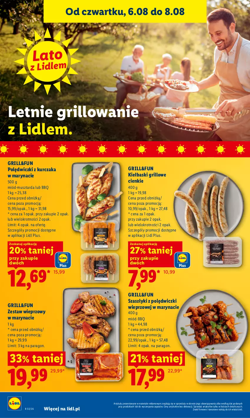 Gazetka promocyjna Lidl - Gazetka ważna od 6.08 do 8.08 - ważna 06.08 do 08.08.2026 - strona 50 - produkty: Grill, Kurczak, Miód, Mus, Musztarda, Polędwiczki z kurczaka