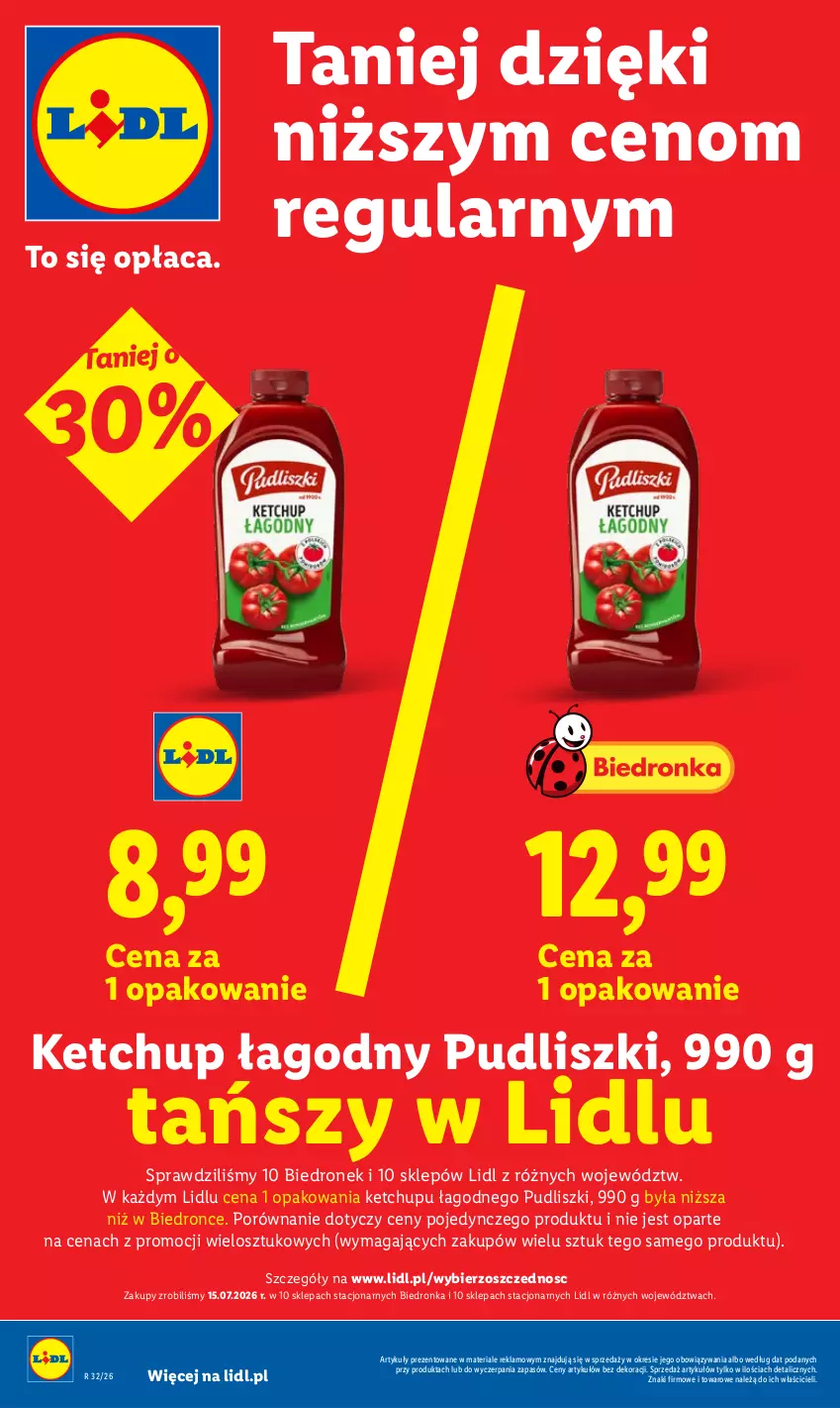 Gazetka promocyjna Lidl - Gazetka ważna od 6.08 do 8.08 - ważna 06.08 do 08.08.2026 - strona 6 - produkty: Dron, Ketchup, Por, Pudliszki