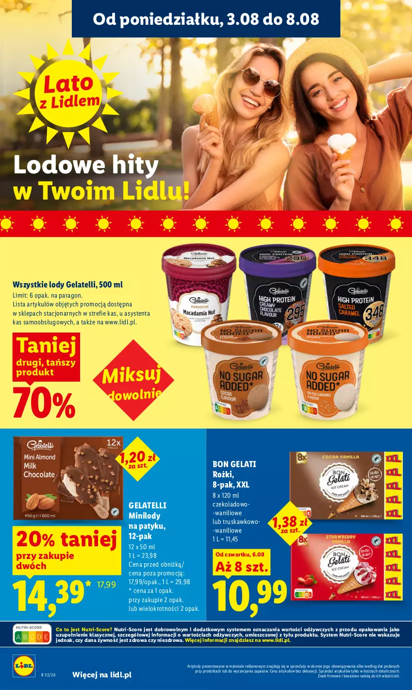 Gazetka promocyjna Lidl - Gazetka ważna od 6.08 do 8.08 - ważna 06.08 do 08.08.2026 - strona 66 - produkty: Lody