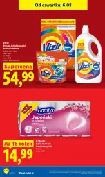 Gazetka promocyjna Lidl - Gazetka ważna od 6.08 do 8.08 - Gazetka - ważna od 08.08 do 08.08.2026 - strona 26 - produkty: Papier, Papier toaletowy, Vizir, Flora, Kapsułki do prania