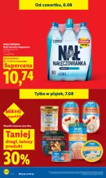 Gazetka promocyjna Lidl - Gazetka ważna od 6.08 do 8.08 - Gazetka - ważna od 08.08 do 08.08.2026 - strona 30 - produkty: Nałęczowianka, Ser, Pstrąg tęczowy, Pstrąg, Woda mineralna, Woda