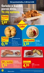 Gazetka promocyjna Lidl - Gazetka ważna od 6.08 do 8.08 - Gazetka - ważna od 08.08 do 08.08.2026 - strona 54 - produkty: Pączek, Por, Croissant, Crème brûlée, Bułka