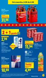 Gazetka promocyjna Lidl - Gazetka ważna od 6.08 do 8.08 - Gazetka - ważna od 08.08 do 08.08.2026 - strona 69 - produkty: Gra, Napój energetyczny, Red Bull, Coca-Cola, Napój gazowany, Tymbark, Napój, Nektar