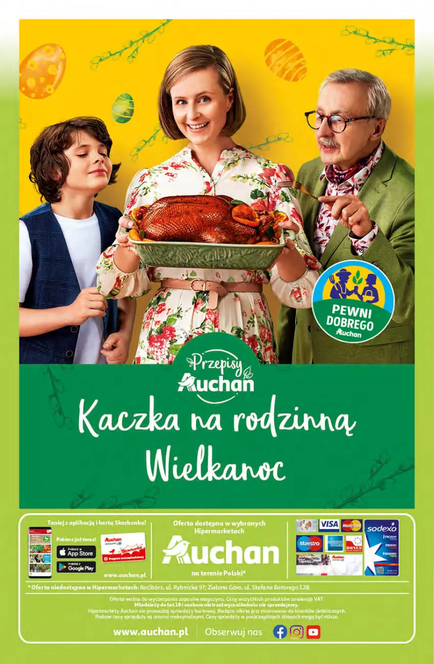 Gazetka promocyjna Auchan - przeNISKIE CENY Targi Wielkanocne Hipermarkety - ważna 31.03 do 06.04.2022 - strona 36 - produkty: Fa, Kaczka, Pizza, Ser