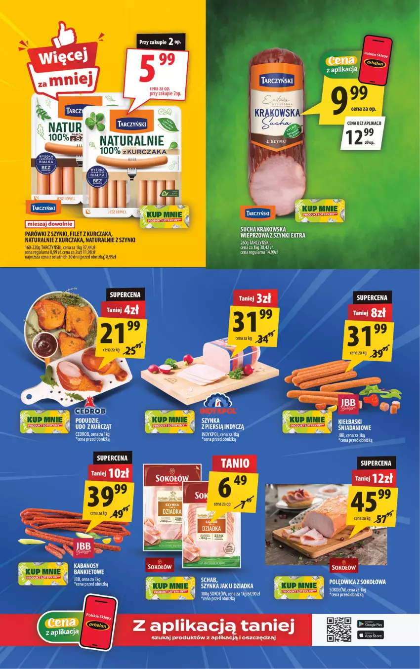Gazetka promocyjna Arhelan - Gazetka - ważna 19.06 do 28.06.2026 - strona 3 - produkty: Danio, Kabanos, Kurczak, Szynka, Tarczyński
