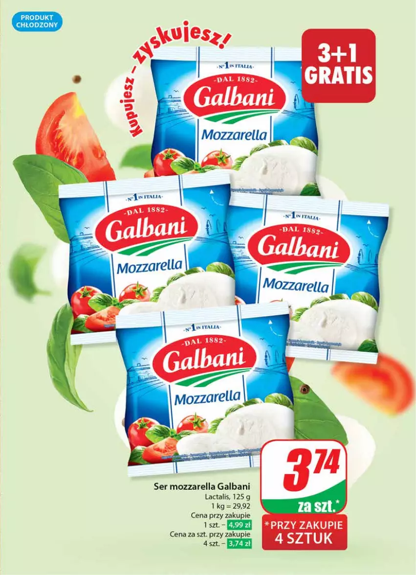 Gazetka promocyjna Dino - Gazetka 18 / 2024 - ważna 02.05 do 07.05.2024 - strona 21 - produkty: Galbani, Mozzarella, Ser