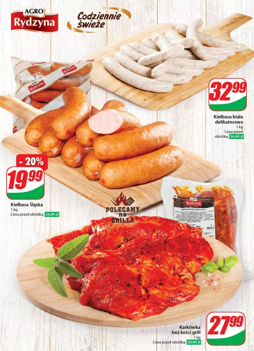 Gazetka promocyjna Dino - Gazetka 18 / 2024 - ważna 02.05 do 07.05.2024 - strona 32 - produkty: Grill, Kiełbasa, Kiełbasa biała, Kiełbasa śląska