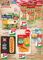 Gazetka promocyjna Dino - Gazetka 18 / 2024 - Gazetka - ważna od 07.05 do 07.05.2024 - strona 20 - produkty: Sałatka, Parówki sokoliki, Sok, Hot dog, Sokołów, Parówki, Madej Wróbel, Sałat, Grill, Polędwiczki panierowane, Lisner, Fa