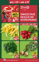 Gazetka promocyjna Aldi - Farmer ALDIK poleca świeże owoce i warzywa - Gazetka - ważna od 06.07 do 06.07.2024 - strona 2 - produkty: Brokuły, Pomidory, Fa